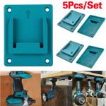 5PCS Makita Wall Mount Tool Holder Hanger 18V 14V LXT Battery Van drill driver J