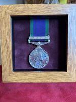 General Service Medal (CSM) Northern Ireland Clasp  Box Framed.