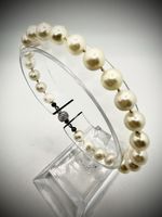 Antique Art Deco Beaded Bracelet 835 Silver Beaded Bracelet Length 20cm Hallmarked