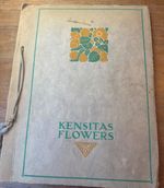 J. WIX, KENSITAS FLOWER SILKS IN THEIR ORIGINAL ALBUM, COMPLETE SET OF 60. 1934