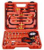 UK Fuel Injection Gauge Pressure Tester Test Kit Car System Pump Tool Set