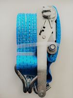 10x Heavy Duty Blue Ratchet Straps 5t With Claw Hook 8m Length 5cm Webbing Width