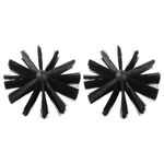 Black Plastic Chimney Cleaner Brush Kit 2Pcs Reusable Chimney Sweeping