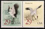 1994 - Scott #2867 - 2868 - CRANES - Attached Pair, Mint NH