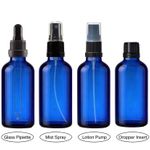 Blue Glass Dropper Bottles 18mm | Atomiser Spray / Lotion Pump / Glass Pipette