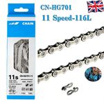 FOR Shimano 11 speed chain HG701 Deore MTB road bike 116 link UK