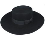 Men Bolero Hat Wide Stiff Brim Wool - 100% Wool Stiff Round Crown Western UK