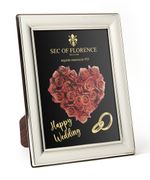 10x8”in for Wedding, Solid 925 Sterling Silver Photo Frame 7305/20x25HW*CR*UK