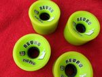 Retro ZigZag  ABEC 11 Slime Green skateboard or cruiser wheels ex display 66m