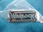 Warlock German heavy speed power metal Band logo Vintage 80s badge