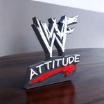 Decorative Wrestling Stand WWF Display logo Size 13cm X 12cm  [WWE]