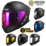 LS2 FF353 RAPID FULL FACE MOTORCYCLE HELMET MATT BLACK WITH DARK VISOR