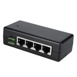 New DC9V‑48V 4 Port PoE Power Adapter PoE Ethernet Power Supply Injector DC9V‑48