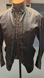 Black leather look doublet made by RSC for The Revengers Tragedy