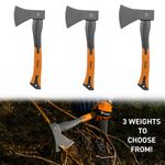 Hardened Steel Axe Hatchet Chop Wood Tree Branches Log Splitting Garden Tool