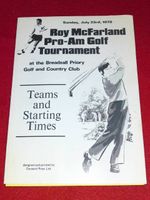 ROY McFARLAND GOLF TOURNAMENT - July 23 1978 6pp