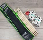 GM Purist Cricket Set 4 Stumps 2 Gloves 1 Ball 1 Bail in a Bag 9 -12 Years