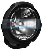 SIM 3229 BLACK 12v/24v 7" INCH ROUND HALOGEN SPOTLIGHT SPOTLAMP + LED SIDELIGHT