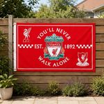 Liverpool FC Youll Never Walk Alone Flag 5x3 FT LFC YNWA Supporters Banner