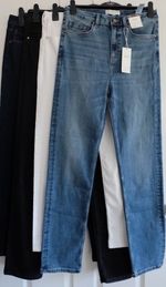 Ladies Denim Jeans Straight Sienna Supersoft Stretch M&S High Waist Womens
