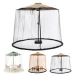 Umbrella Mosquito Net Mesh for Garden Patio Adjustable Rope Insect Nets Screen 