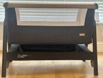 Tutti Bambini CoZee Lite Bedside Crib Charcoal. Used.