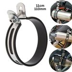 Motorcycle Exhaust Muffler Silencer Hanger Clamp Strap Mount Bracket