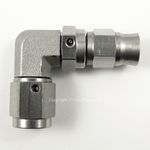 M10x1.0 90 Degree STAINLESS STEEL to AN-3 3AN PTFE Custom Brake Hose Fitting