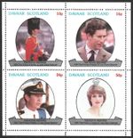 Davaar Scotland 1981 Royal Wedding, Prince Charles, MNH M/S Sheet #M1709
