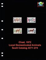 $8.90 Scott Value - 1972 CHAD Camels Horses Mules scarcer CV MNH NH UMM