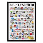 60th Birthday Gift - Road to 60 - 1966 Poster - Personalised - Him Her Men Women