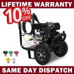 Heavy Duty 3500PSI Petrol Pressure Washer 240BAR 5 Nozzles Jet Washer High Power