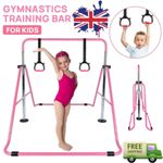 Kid Gymnastics Bars Adjustable Horizontal High Bar Junior for Home Gym Training