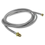 LPG HOSE POL X W20 METAL BRAIDED PIGTAIL 3M METRE PIPE PROPANE BOTTLE CONNECTOR