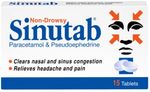 Sinutab Non-Drowsy Congestion Relief - Relieves Sinuses, Headaches - 15 Tablets