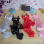 4sets/lot Fashion Clothes For 11.5in Doll Dress Pajamas Lingerie Lace Underwear