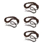 Vintage Style Adjustable Women Woven Waist Belt Coconut Shell Dress Accessory
