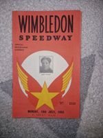 Collection Of 6 Wimbledon Speedway Programmes From 1955