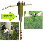 Heavy Duty Screw In Metal Ground Spike For Rotary Washing Line Or Parasol