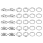 Metal Snap Button Fasteners Set Rotating Style for Stable Secure Installation