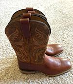 Ariat Men's Brown Leather Western Equestrian Boots US 11D