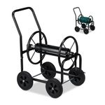 Garden Hose Reel Trolley Portable Water Pipe Free Standing Heavy Duty Hose Cart