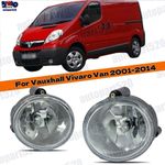 For Vauxhall Vivaro Van 2001-2014 Brand New Front Fog Spot Light Lamp Pair UK