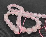 Rose Quartz Faceted Round Beads 10mm - 40cm Strand Jewellery Maker