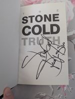 The Stone Cold Truth Book Signed By Steve Austin Hardback WWE WCW ECW TOPPS