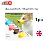 Adjustable Dog Silicone Duck Muzzle Anti Bite Stop Barking Pet Accessory Safe Sm