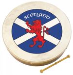 Waltons 8" Bodhran with beater - Scots Flag -  MAKE ME A OFFER SALE NOW ON