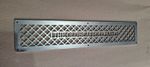 500mm x 100mm Stainless Vintage Vent Grille With Custom Text for hole 470 x 70mm