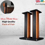 60-90CM Height Wooden Home Theater Bookshelf Hi Fi Speaker Stands Floor Surround