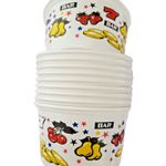 Pack of 10 x Arcade Coin Cups 300cc BARS and 7's - Durable Plastic Good Quality
